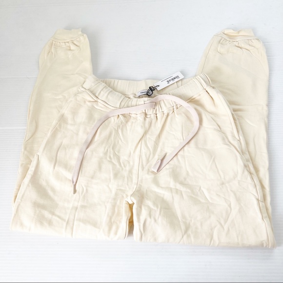 Vitamin A NWT Ecosoft Joggers Ecru, S - Picture 2 of 9